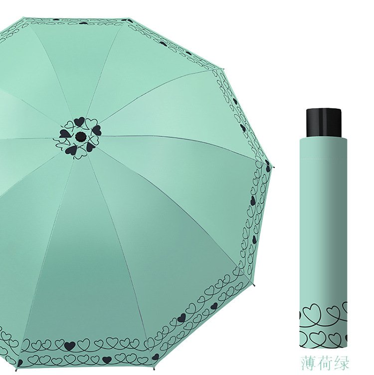 雨伞大量批发大号拆叠晴雨防晒伞女用遮阳伞大号可爱太阳伞广告伞详情15
