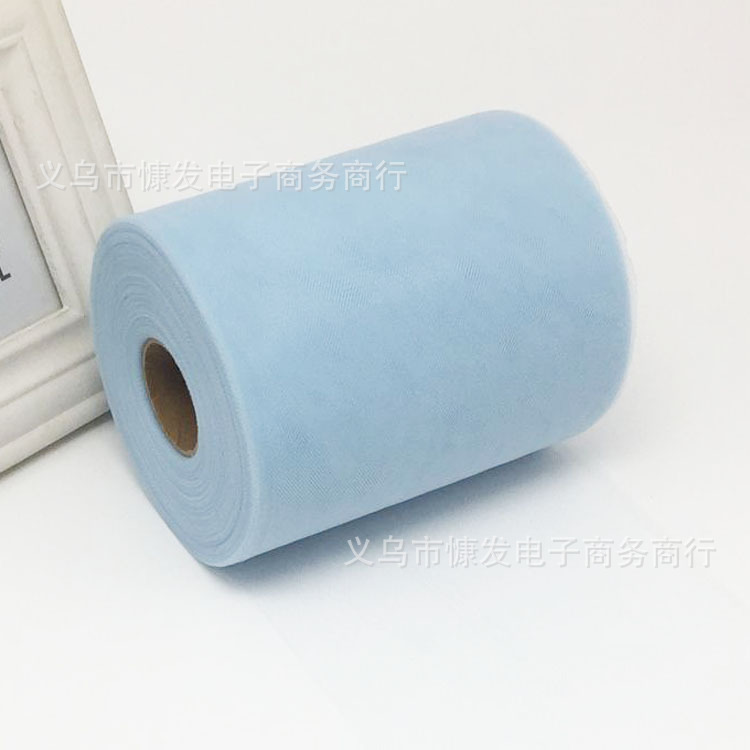 6-inch 100-yard nylon medium-hard American mesh roll TUTU yarn wedding decoration DIY fabric dress pic 17