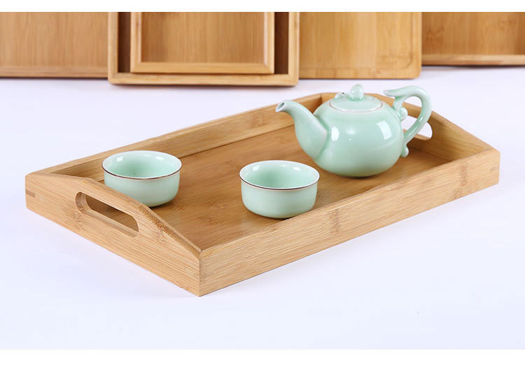 竹木制茶盘托盘长方形茶水杯茶具托盘木质餐盘水果盘日式面包盘详情9