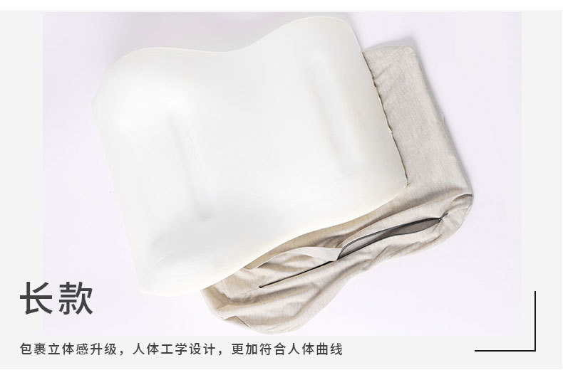 Customized memory foam car lumbar support, cotton-filled PP cotton lumbar support pillow for car beds, and corporate gift customization pic 5