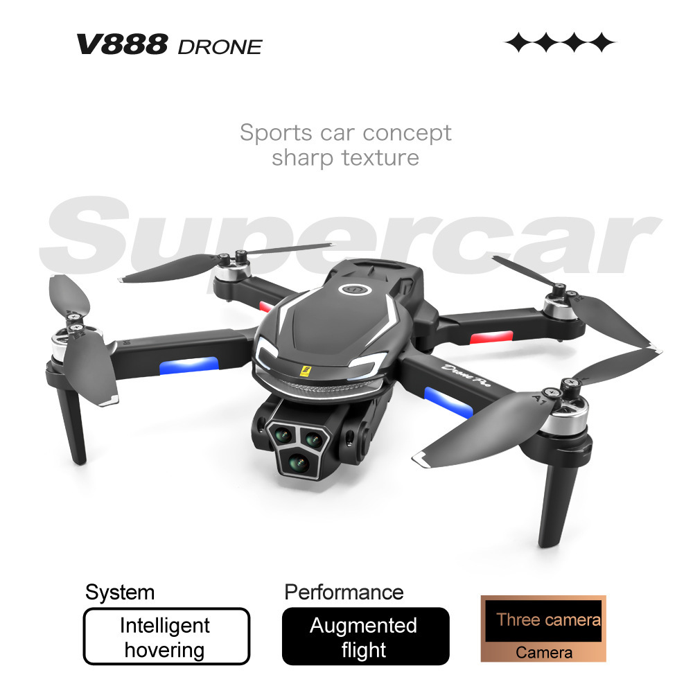 新款跨境儿童玩具遥控飞机 航拍高清8K长续航四轴无刷无人机drone详情10