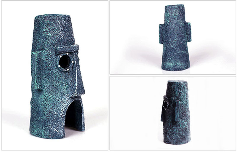 Fish tank landscaping cartoon pineapple house Resin aquarium ornaments Fish and shrimp hiding decoration Pineapple house pic 11