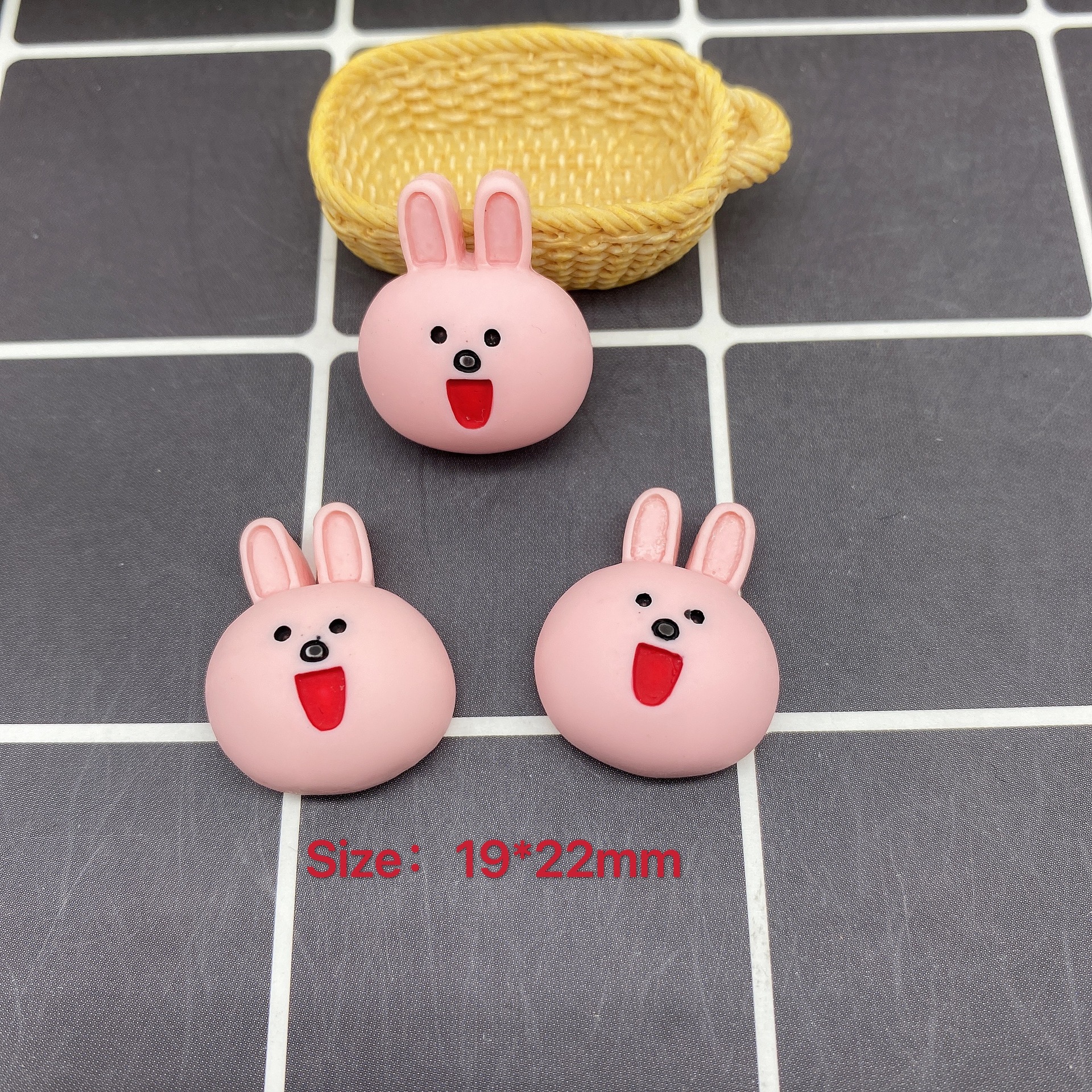 树脂配件饰品帽子贴片史莱姆内放DIY日韩风哑光笑脸厂家直销详情32