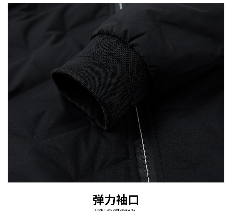 男士羽绒服冬季保暖立领夹克棒球服2024新款鸭绒休闲帅气男装外套详情15