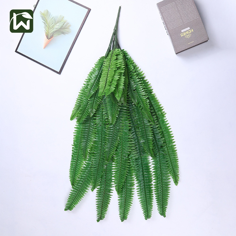 Wholesale of artificial Persian leaf plants for wall hanging, ceiling decoration, artificial green plants, and fern leaves for landscaping pic 2