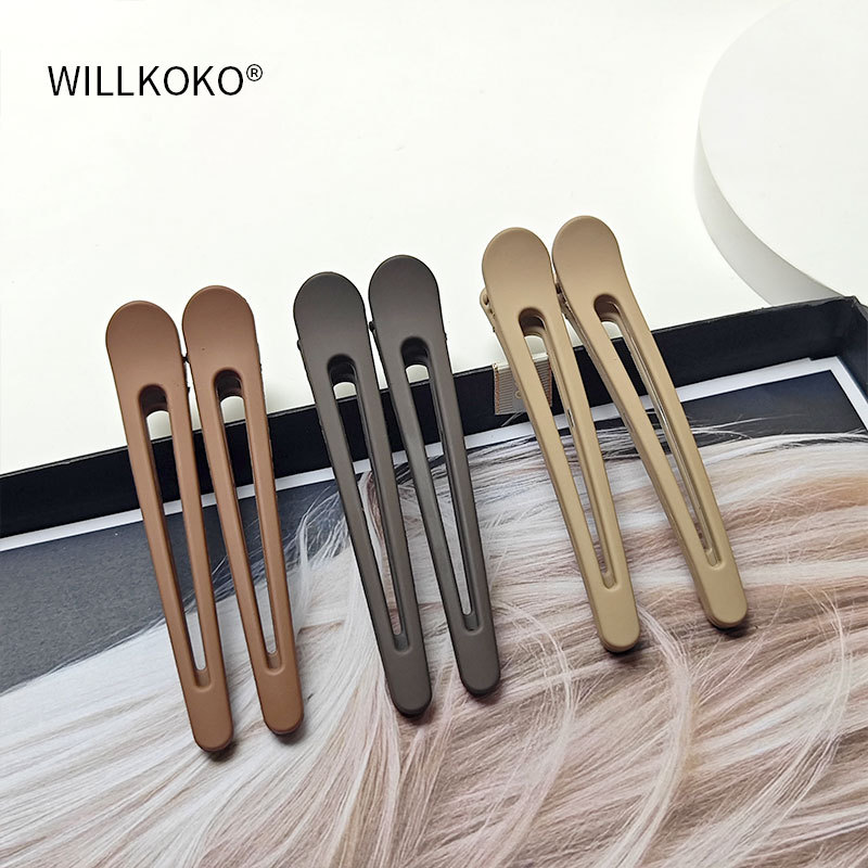 Hairpins for women: Seamless bangs on the forehead, a perfect tool for organizing loose hair at the back of the head, a one-line duckbill clip, hairpin clips, and headwear pic 9