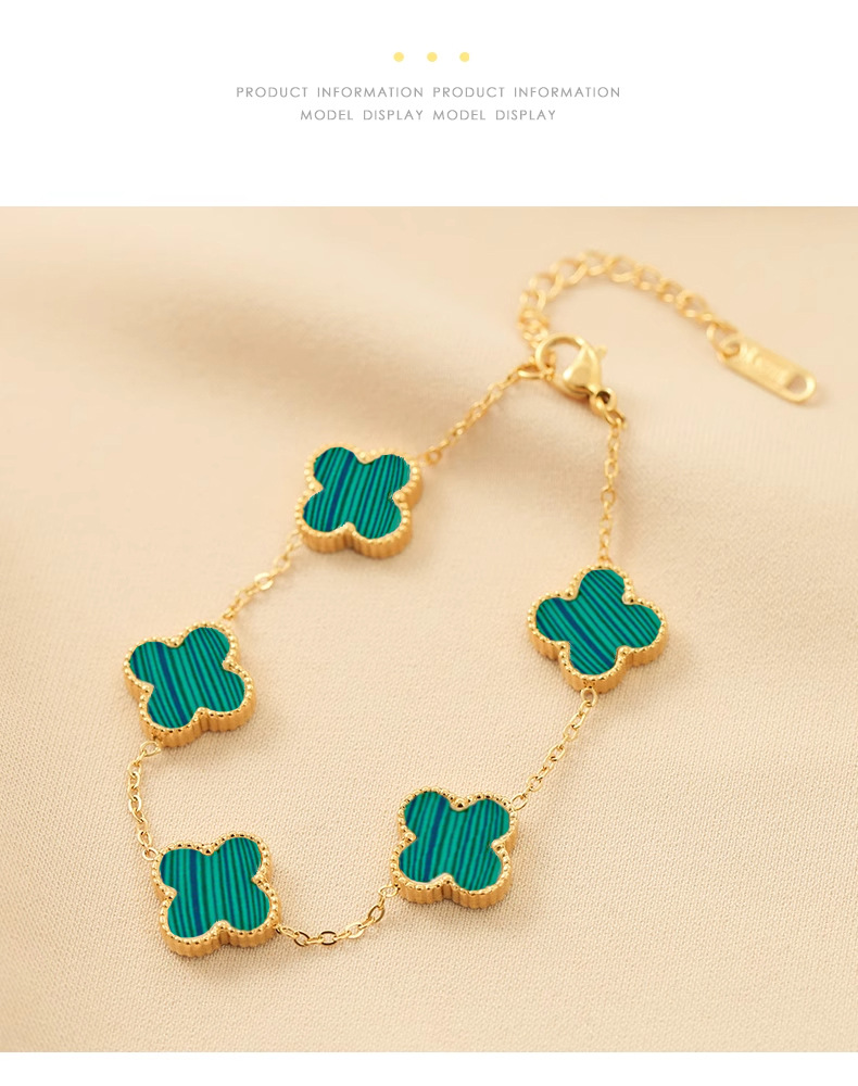 The new non-fading titanium steel bracelet is a versatile and Instags-style jewelry for women. It is a fashionable bracelet accessory that exudes a sense of sophistication for girls pic 4