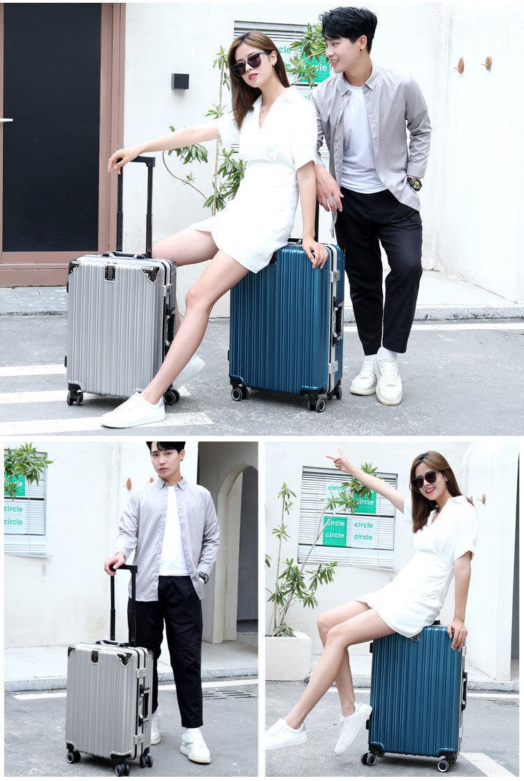 Male suitcases: Large capacity, sturdy and durable, thickened female student suitcase, silent travel suitcase, leather suitcase, password suitcase pic 22