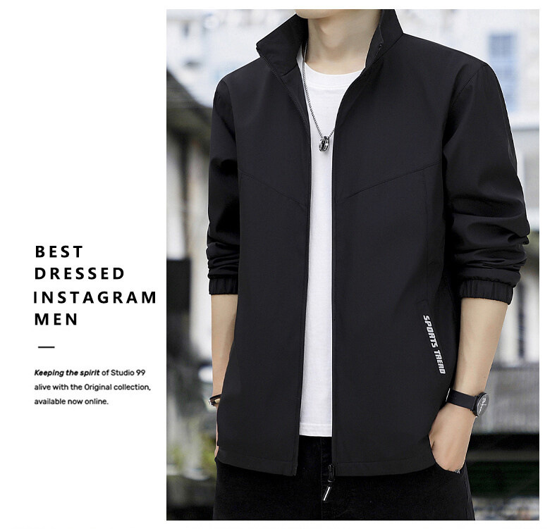 New spring and autumn men's jackets, men's casual outerwear, men's ins baseball trend, sportswear, workwear, men pic 35