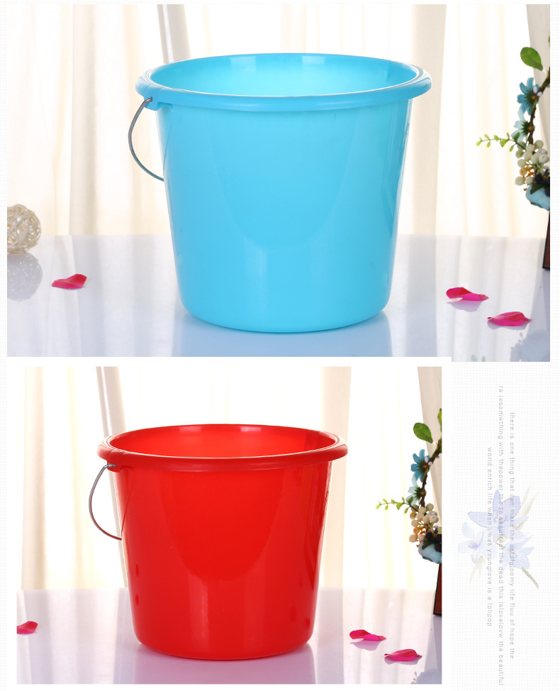 Factory direct sales of 10L portable plastic bucket, household car wash and irrigation plastic bucket, pp material plastic bucket pic 12