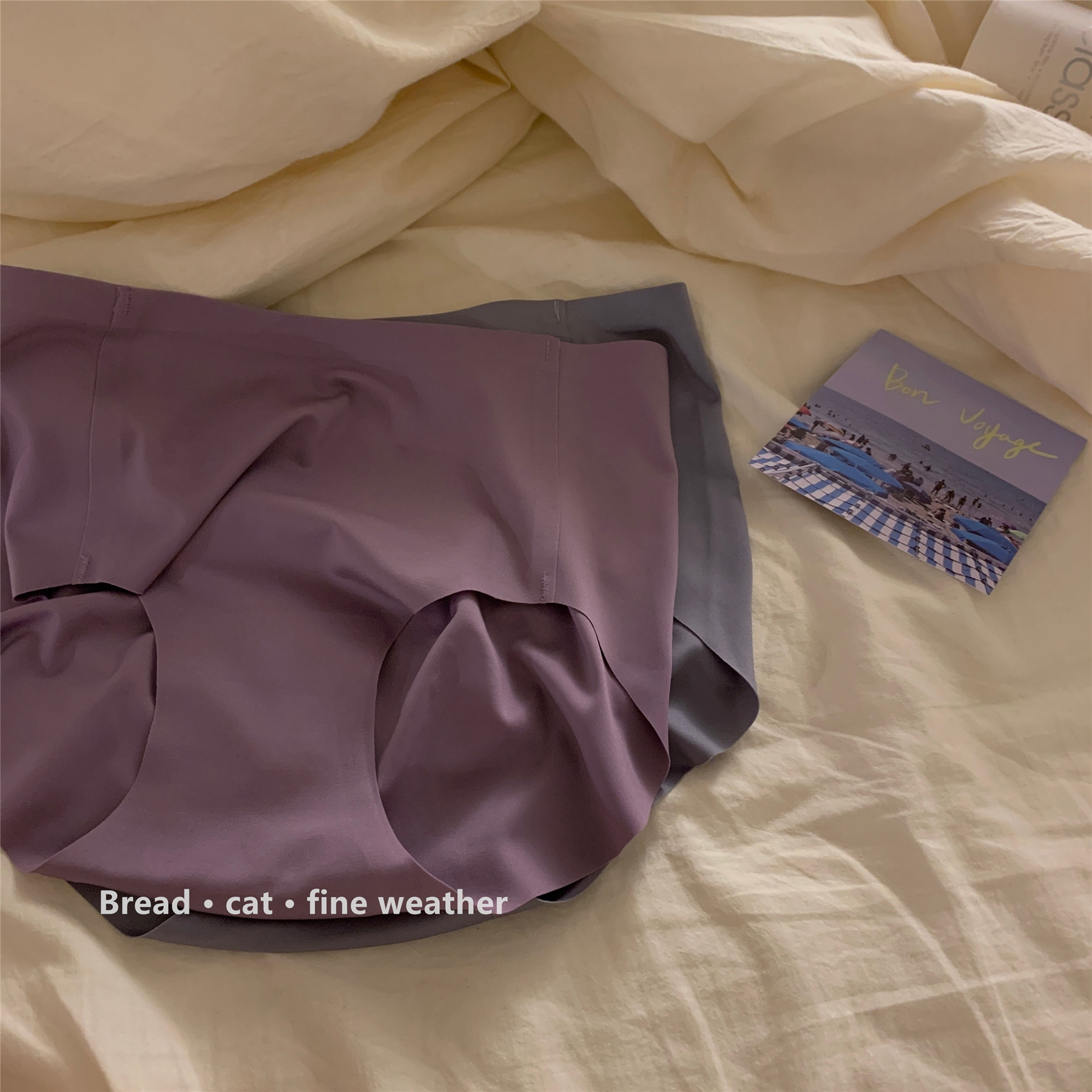 纯色少女冰丝无痕女士内裤纯棉裆部舒适透气速干提臀三角内裤女详情11