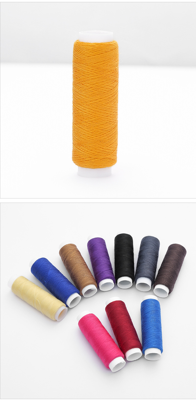 家用缝纫线402彩色小卷缝衣线手工DIY缝纫针线套装配件涤纶缝纫线详情11