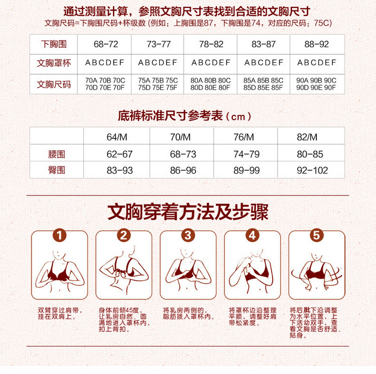 LUOA Thin, adjustable, large cup, large size, anti-bulging bra and undergarment 75E80D85F pic 17