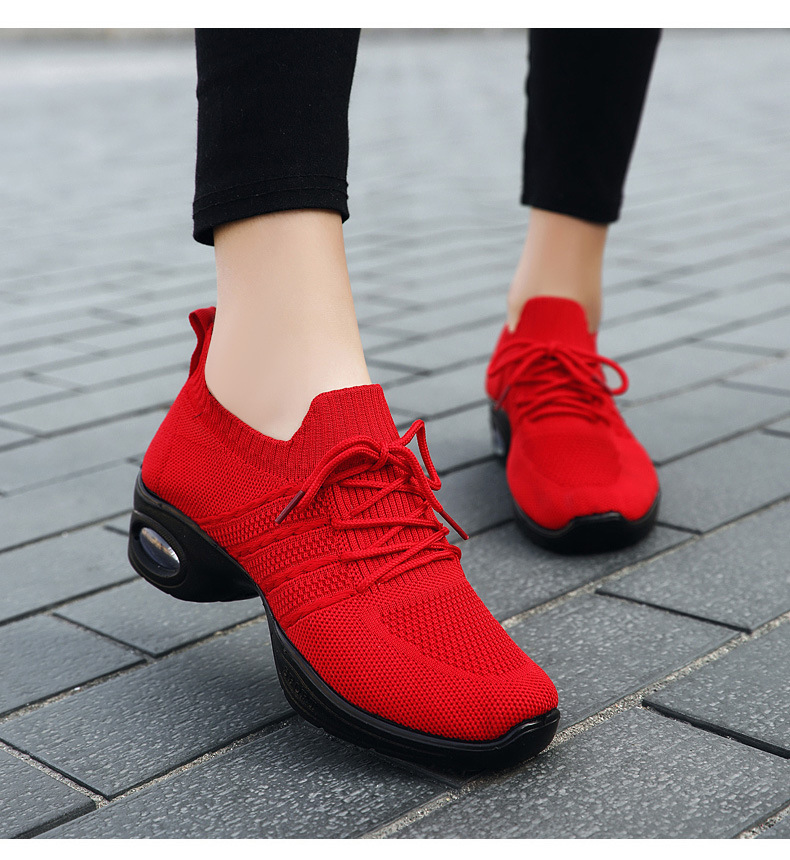 舞蹈鞋秋季新款成人现代舞网面外贸女鞋厂家批发爵士运动鞋女详情18