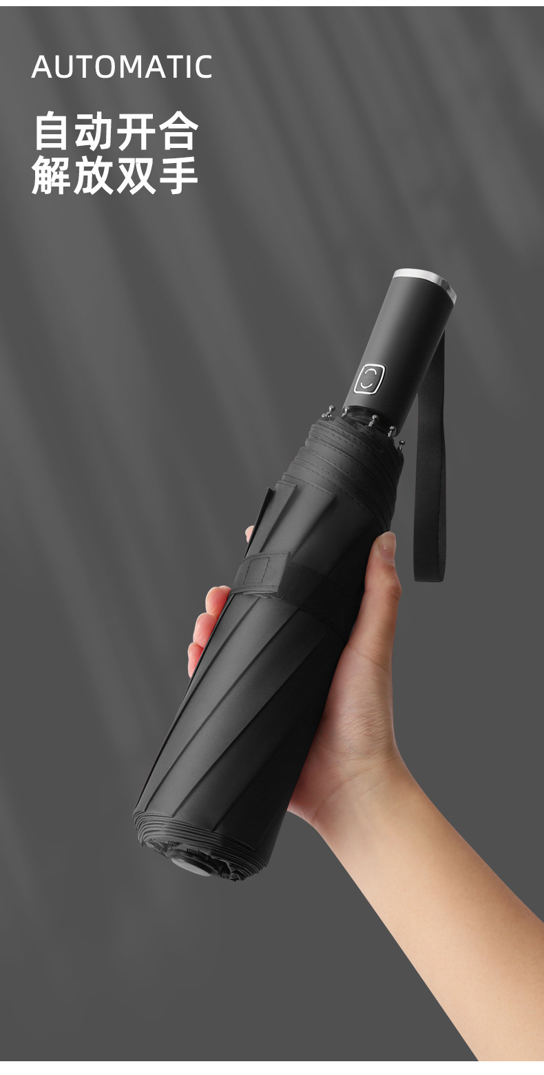 New fully automatic folding umbrella for men, large double, rice, suitable for both sunny and rainy weather, sunshade, sun protection and UV protection advertising umbrella pic 16