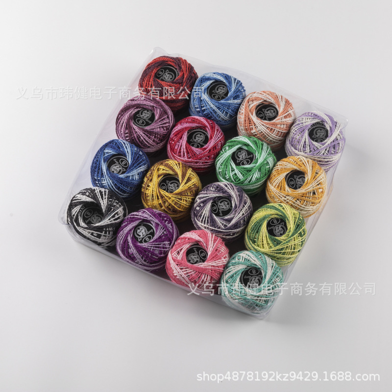 Handmade DIY colored embroidery thread, cross-stitch thread, embroidery thread, hand-woven crochet thread, lace embroidery thread, cross-border direct sales pic 7