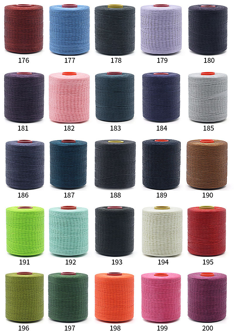 Kangfa Flat wax thread diy hand-sewn leather wax thread Leather goods hand-woven wax thread 210d polyester flat wax thread pic 14