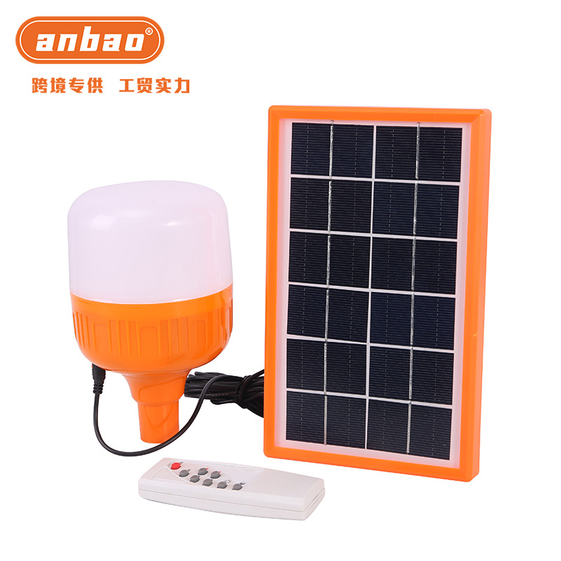 36W solar panel charging split solar LED bulb emergency lighting lamp, street stall night market camping lamp pic 3