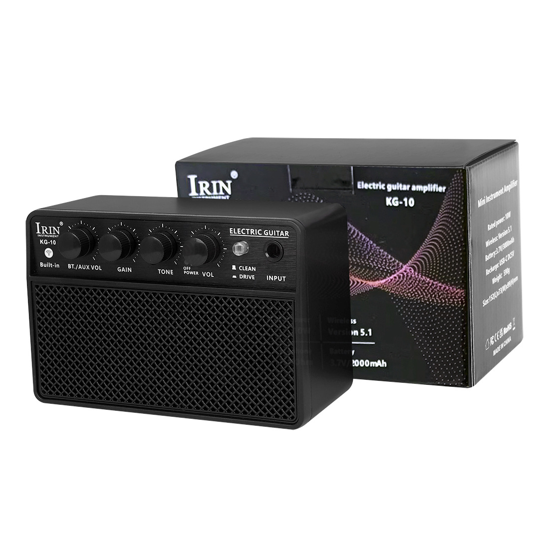 IRIN迷你蓝牙音响可充电便携音箱贝司放大器10瓦直播户外音箱批发详情7