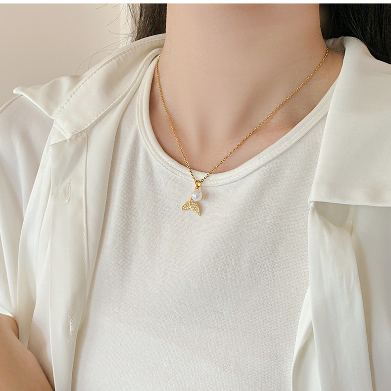 日韩简约流行ins风钛钢项链女小众精致网红锆石锁骨链高级感饰品详情40