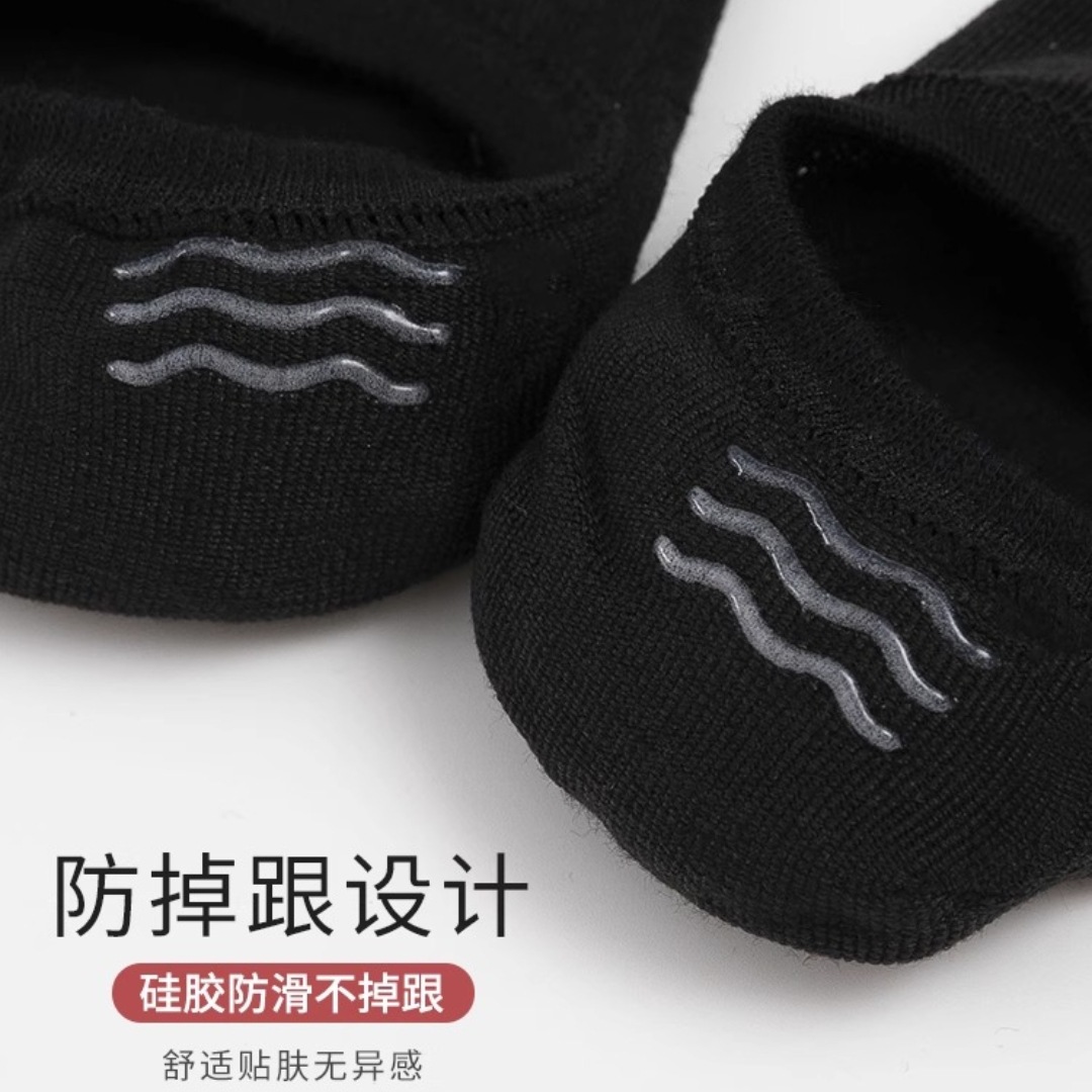 船袜男夏季薄款诸暨袜子批发防滑短袜隐形浅口低邦不掉跟硅胶防滑详情7