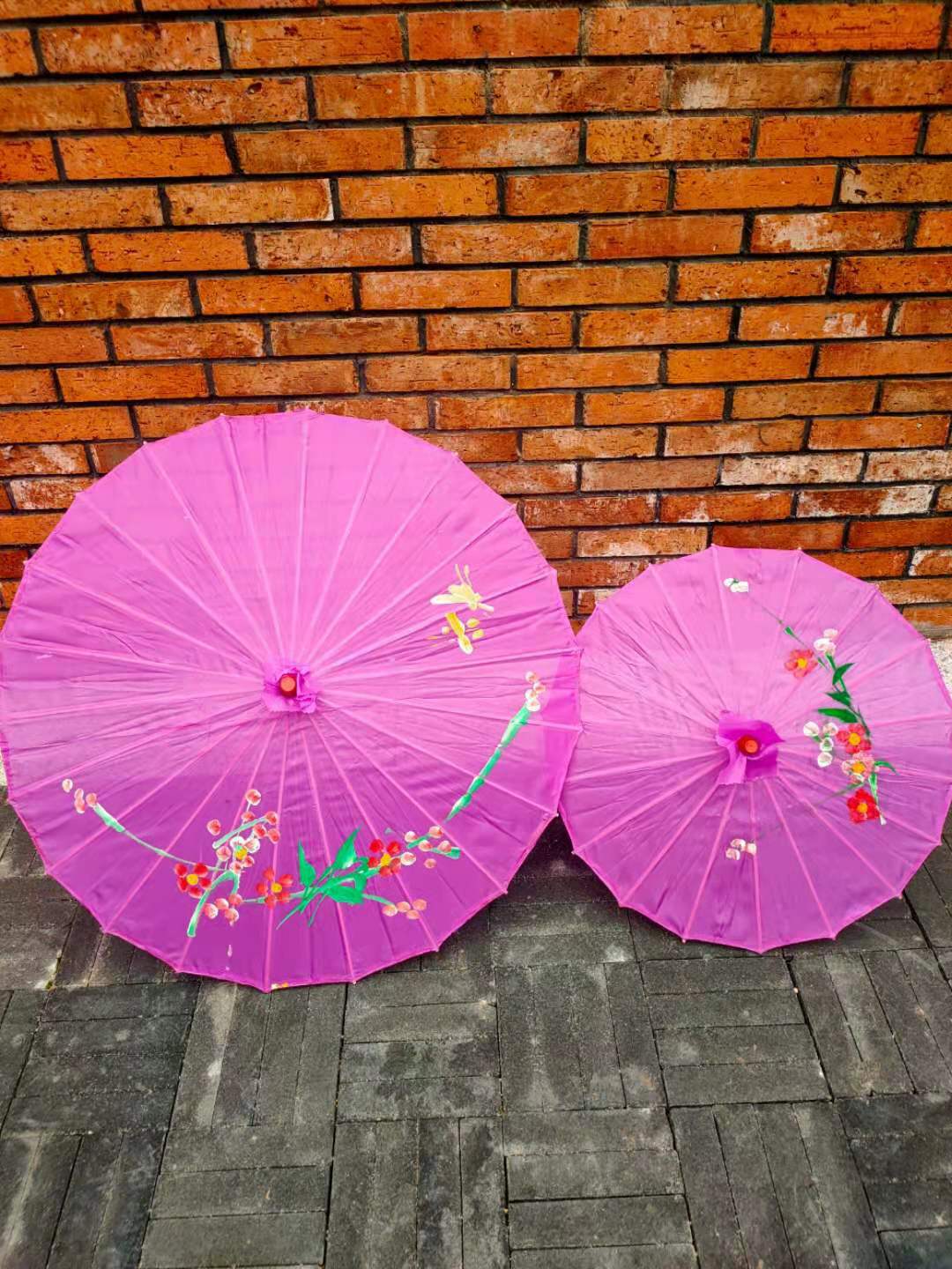 油纸伞工艺油纸伞古风装饰伞大小号古装绸布伞江南风舞蹈伞道具详情7