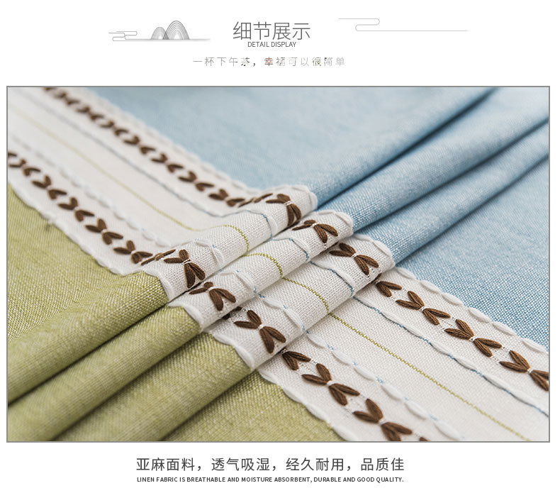 蓝万意 跨境桌布棉麻现代简约大方高级感亚马逊热销餐桌布台布北欧小清新茶几餐桌布桌布布艺环保台布详情17