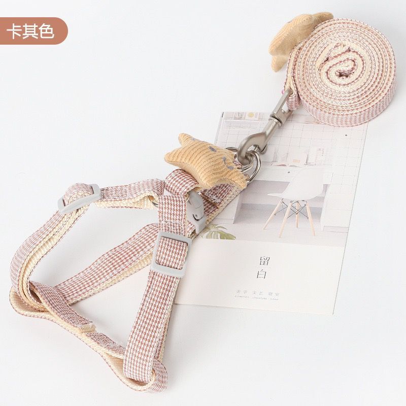 Wholesale I-shaped vest cat leash from the manufacturer, new star adjustable anti-break cat leash for cat walking pic 9