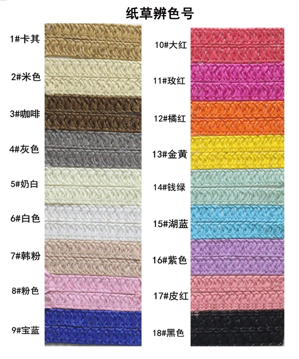 Protector solar Señora Gran longitud trenzada visera sombrero nuevo estilo sombrero de moda mujer versión coreana primavera verano viaje playa sombrero de paja personalizado pic 3