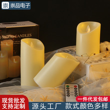 New transparent teardrop-shaped base simulation LED electronic candle, InS-style luminous creative birthday decoration night light pic 6