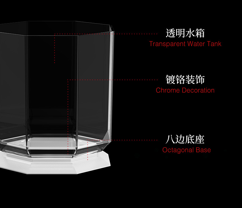 亚马逊新款桌面战狼加湿器家用补水空气净化器狼图腾容量大雾量器详情14