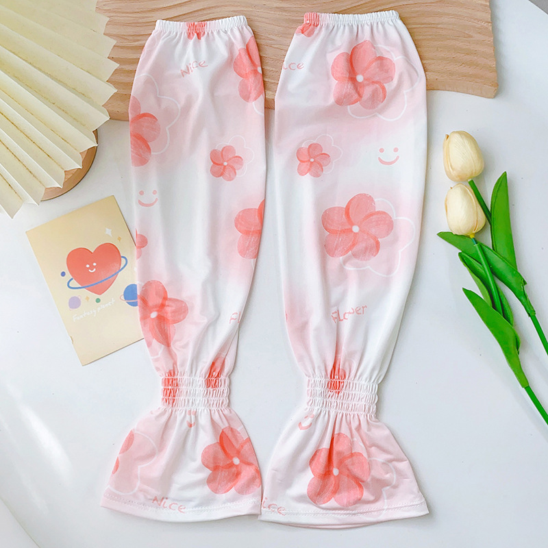 小清新蝴蝶袖宽松防晒袖套透气时尚通勤冰袖女潮夏季护臂开车神器详情3