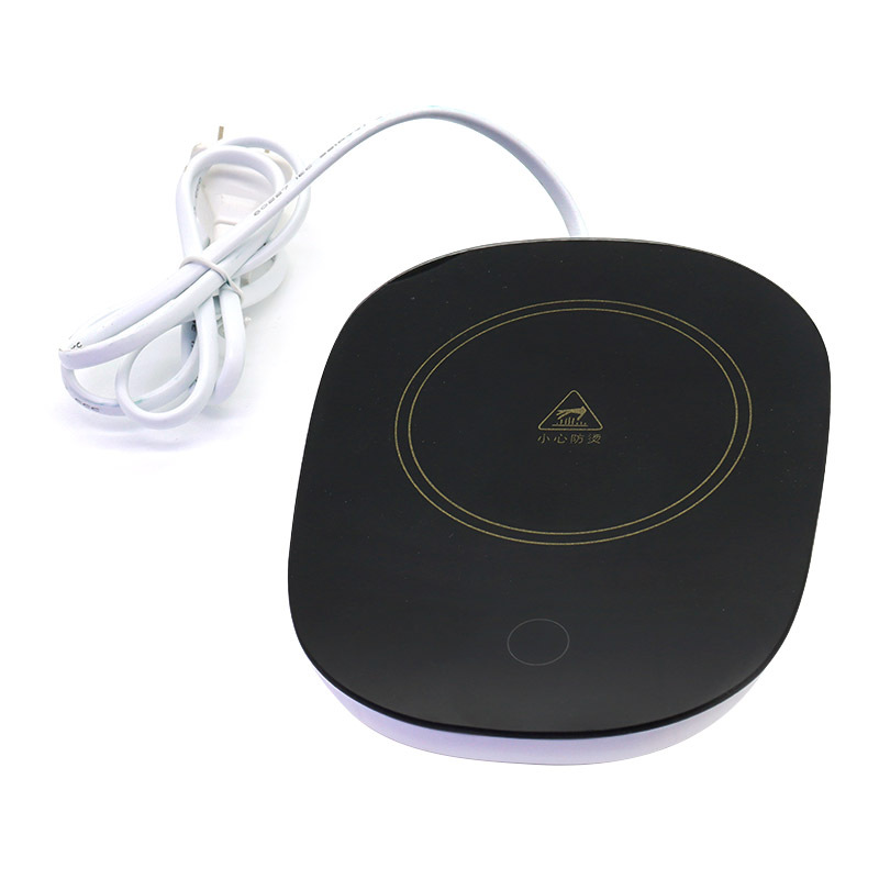 55-degree heating cup, ceramic constant temperature cup, warm cup, trendy mug, covered spoon, office customizable logo pic 3