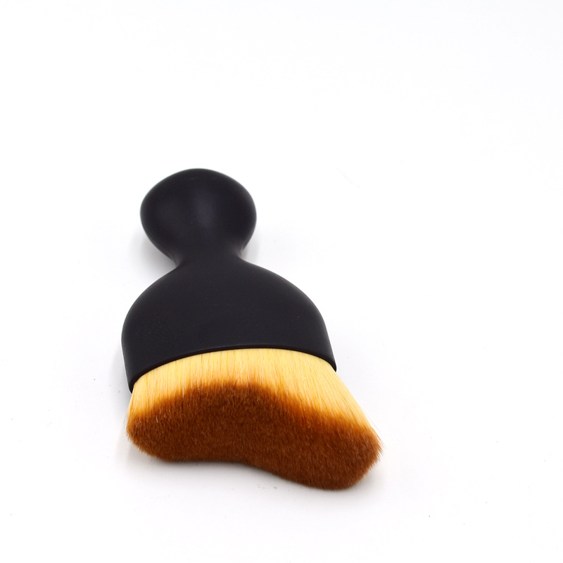 Shenglianqiu Cross-border best-selling Foundation Curve Refresh Single wave makeup brush, portable wine glass brush, foundation brush, contouring brush, contour highlight powder brush, beauty tool pic 3