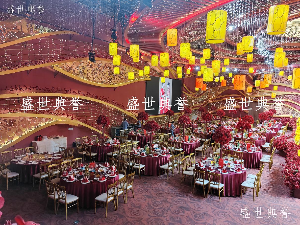 Yiwu foreign Trade wedding dining tables and chairs, theme wedding bamboo joint chairs, banquet center, castle chairs, hotel wedding banquet chairs pic 14