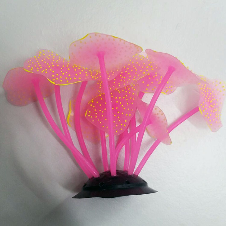 Baojie aquarium decorative simulation coral soft glue products fish tank décor SH001 fábrica al por mayor pic 30
