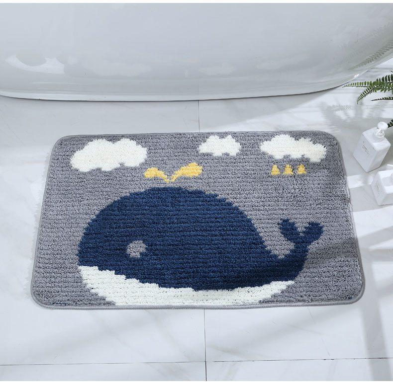 儿童爬行垫浴室卫生间吸水防滑地垫卧室儿童房地毯可爱洗手间进门口脚垫详情10