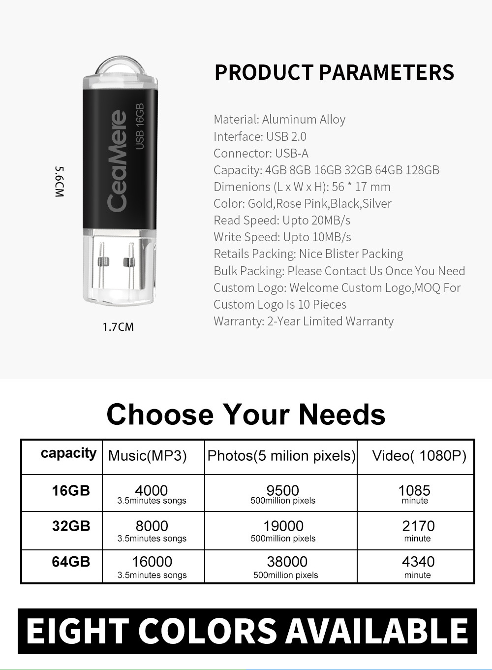 Wholesale creative car 16G USB flash drive, bidding gift, 8G color USB flash drive, 32gUSB 2.0 high-speed 3.0 metal waterproof pic 9