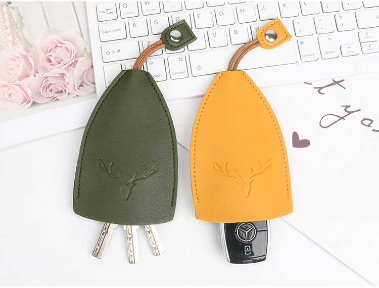 时尚创意抽拉式卡通可爱个性女士汽车钥匙包收纳大众奔驰小巧迷你详情15