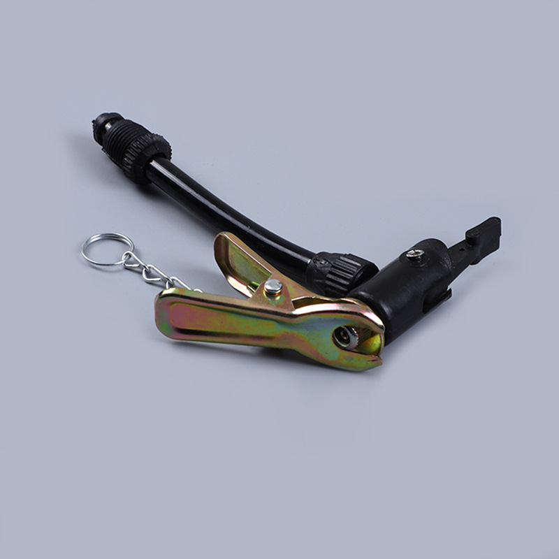 Super value valve core wrench, key, air needle with air pipe, air nozzle clamp, affordable four-piece set for inflation pic 3