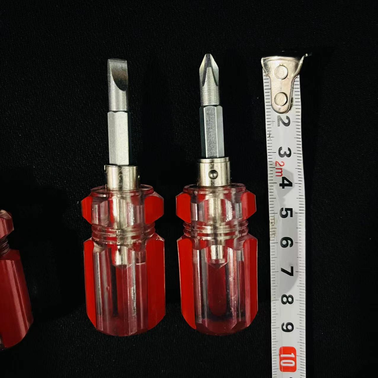Dual-purpose short screwdriver, flat-head cross-head screwdriver, radish head repair screwdriver, mini screwdriver pic 3