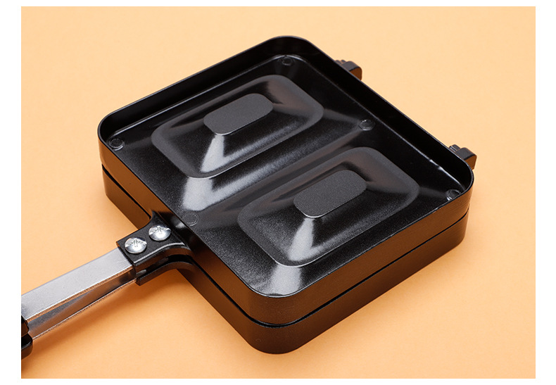 New foreign trade multi-compartment sandwich baking tray, detachable bread rack, gas household pocket bread frying pan pic 11