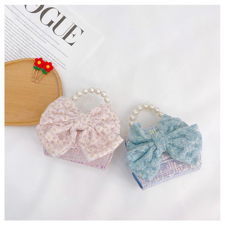 可爱女童斜挎包小香风时尚儿童手提斜背包包公主淑女珍珠包单肩包详情84