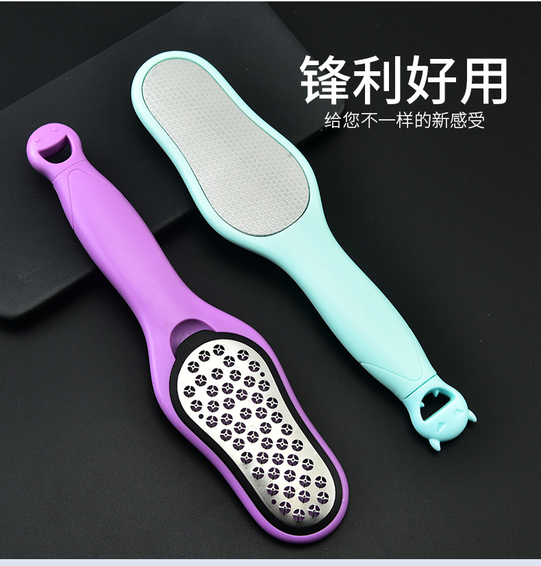 Stainless steel foot pads for removing dead skin, thick keratin and calluses on the heels. Detachable foot scrubber with nail clippers. shanilak pic 8