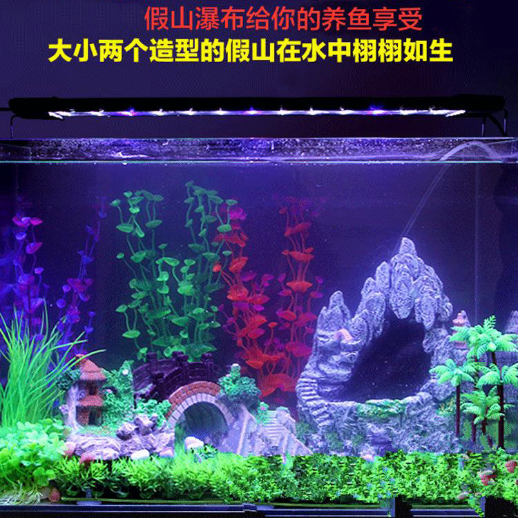 水族用品批发厂家批发鱼缸假山树脂造景装饰品瀑布流沙摆件详情40