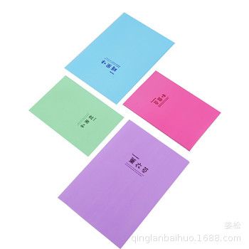 Cartoon fruit-flavored rubber-covered notebook, 32K thick grid notebook with comments, student diary pic 9