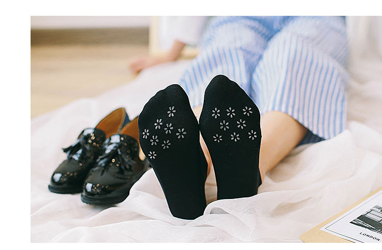 A-C1728 Boat Socks for Women Spring and Summer: Thin anti-slip Silicone Invisible socks, Silk lockstitch single shoes, shallow socks, Cotton socks pic 7