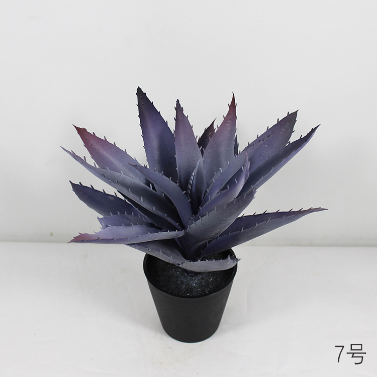 Artificial aloe vera potted plant, mini indoor decoration, artificial tree, artificial small green plant, Nordic artificial green plant ornament, reed pic 15