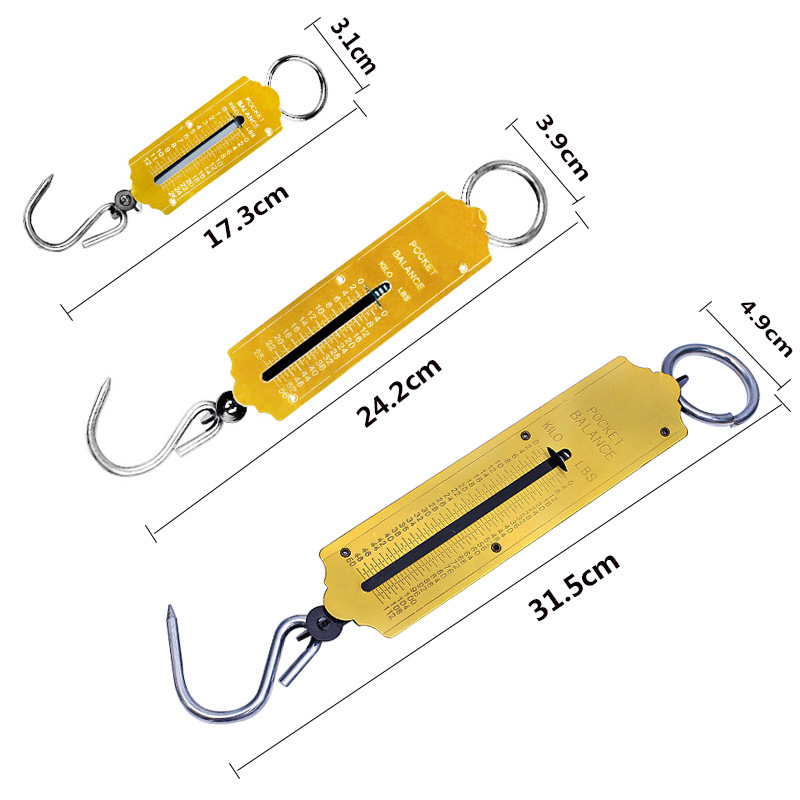 便捷式机械手提秤老式计量实验称买菜秤50kg弹簧秤吊秤详情6