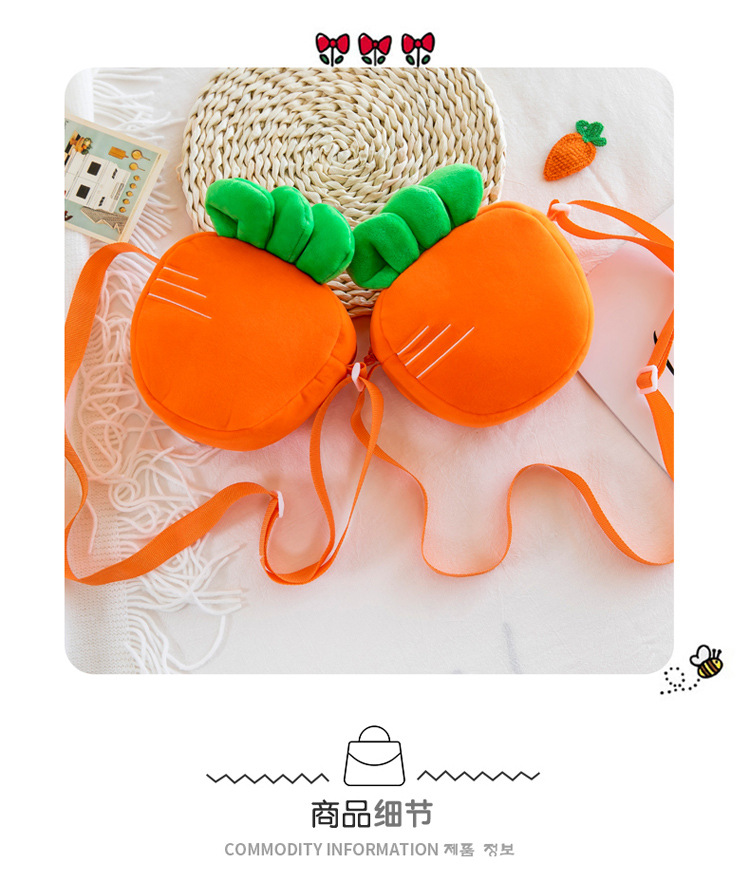 春季新款儿童单肩包休闲水果系列斜挎包个性时尚卡通款小清新包包详情6